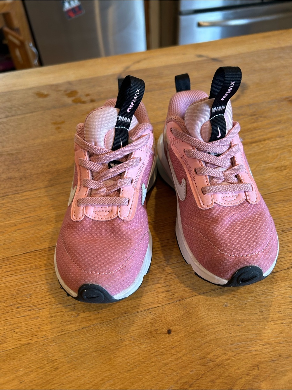 Nike Kids Pink and White Athletic Sneakers